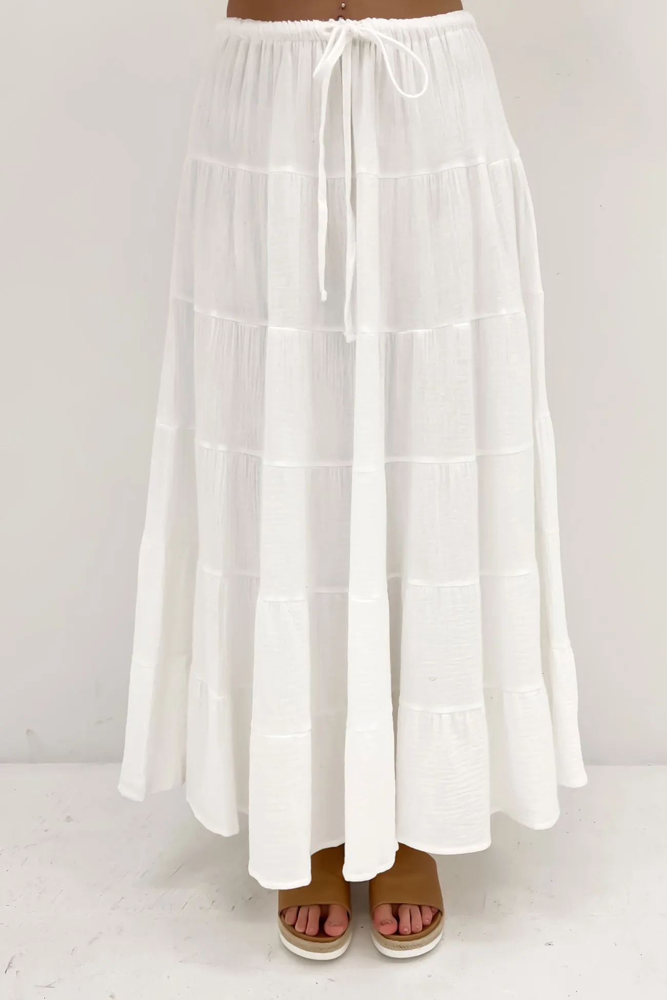 Luka Maxi Skirt White