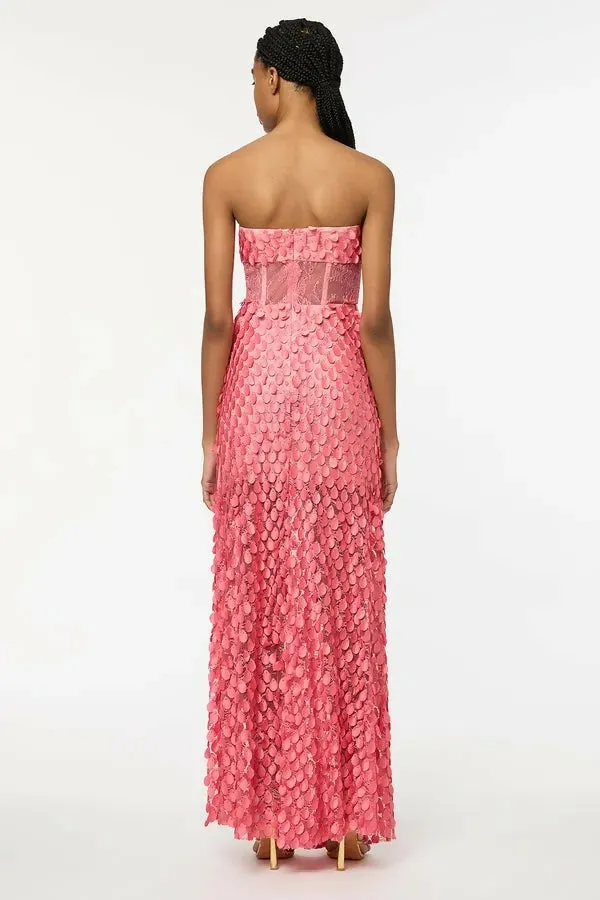 Manning Cartell Supreme Extreme Strapless Gown In Peony Size 8