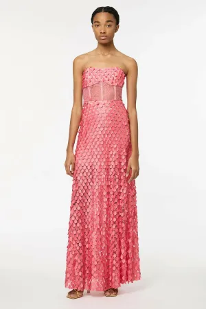 Manning Cartell Supreme Extreme Strapless Gown In Peony Size 8