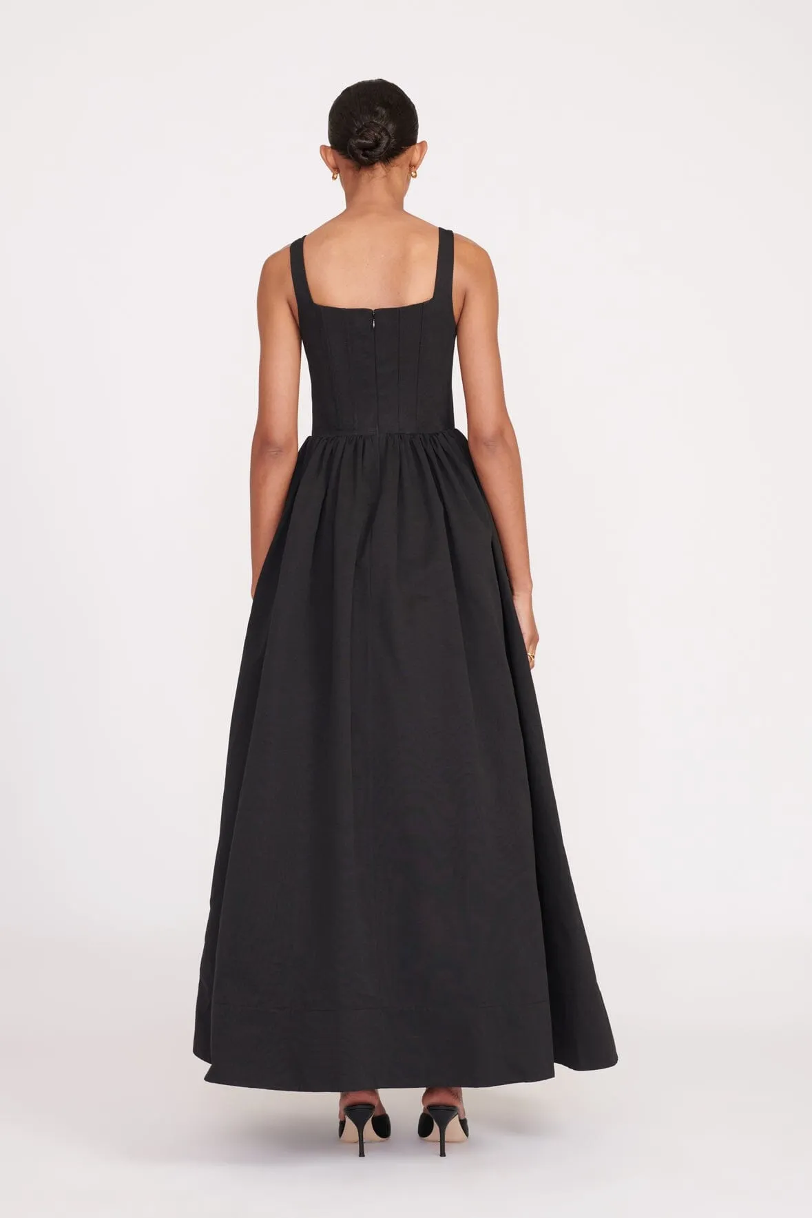 MAXI LANDSCAPE DRESS | BLACK