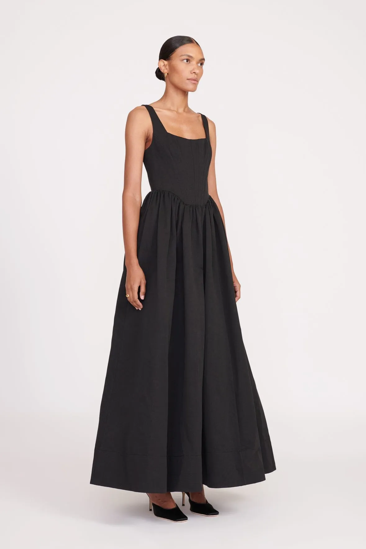 MAXI LANDSCAPE DRESS | BLACK