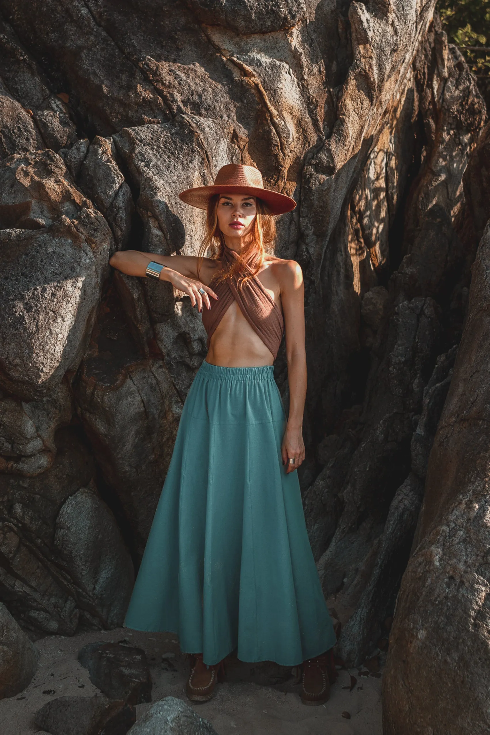 Maxi Skirt Aurora Teal