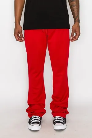 Men's Solid flare stacked track pants