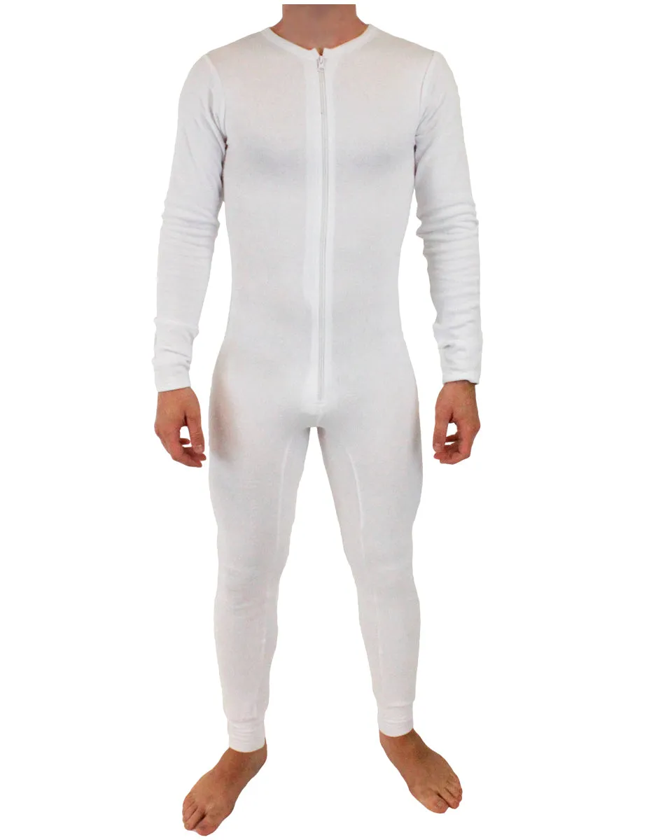 Mens Stretch Thermal Cotton Union Suit