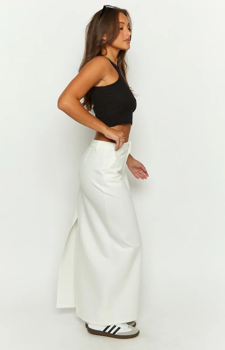 Mia White Maxi Skirt