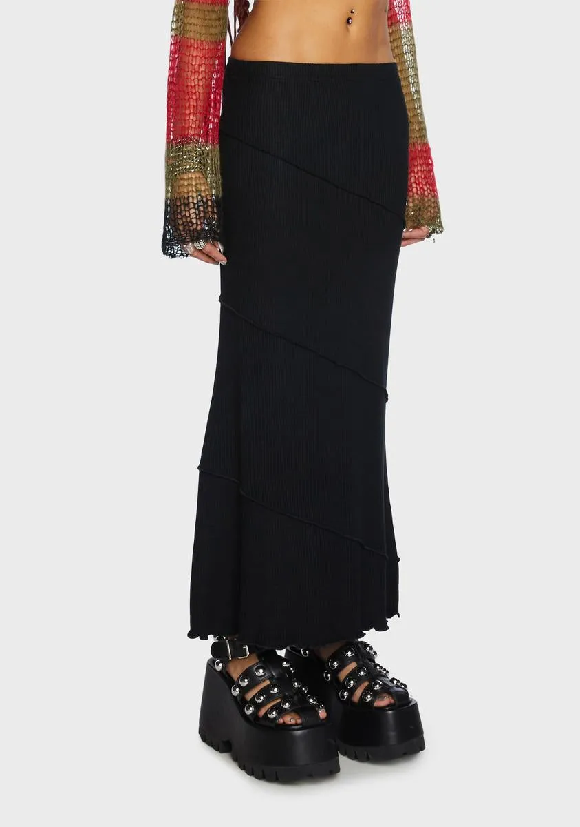 Midnight By My Side Maxi Skirt