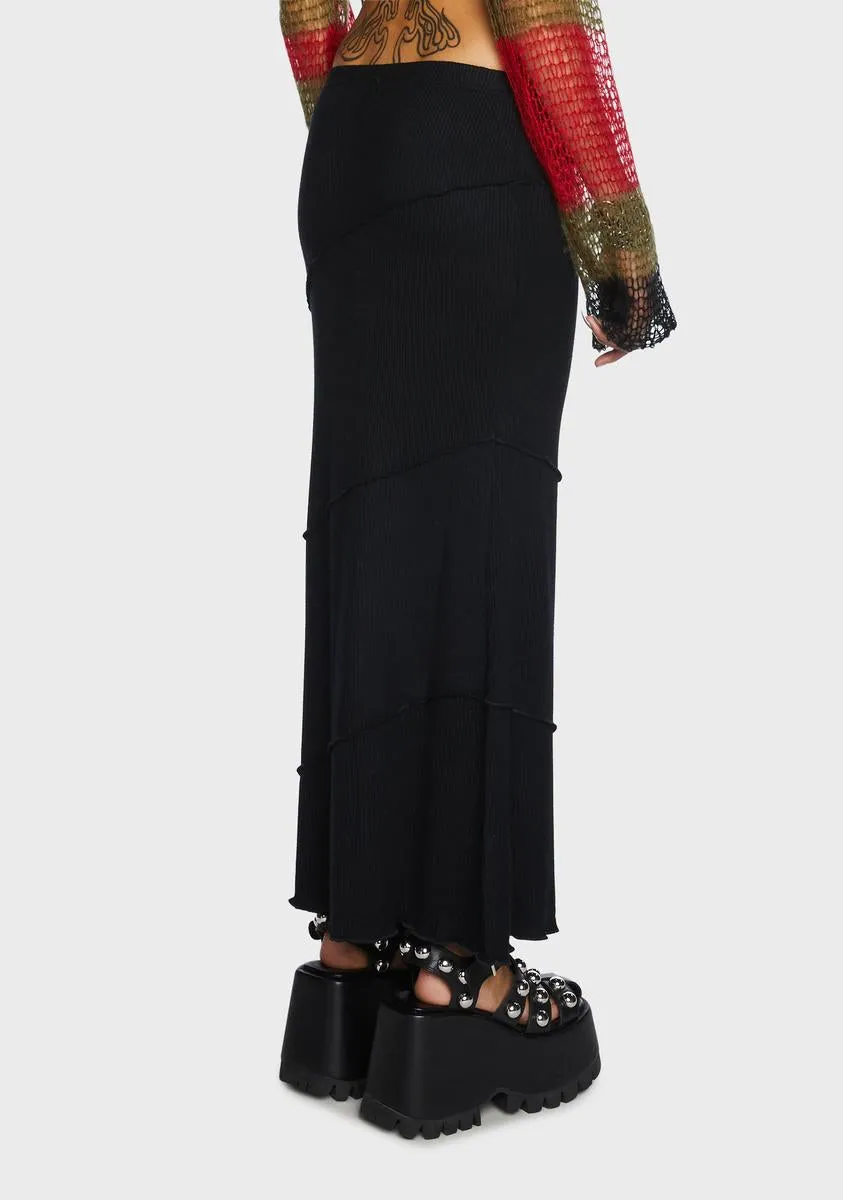 Midnight By My Side Maxi Skirt