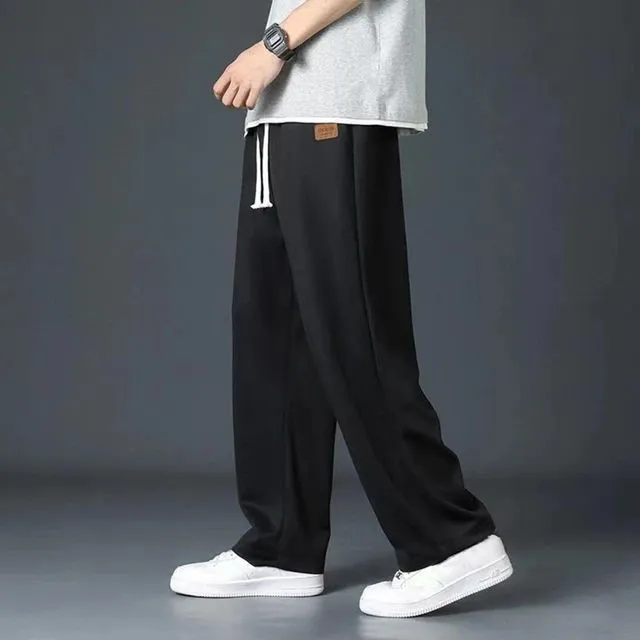 Plain Joggar Pant In Nylon Fabric S5009786