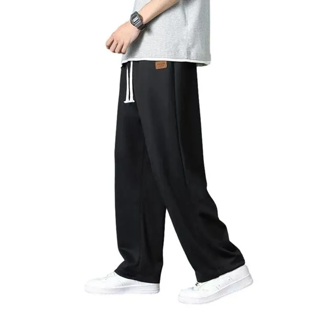 Plain Joggar Pant In Nylon Fabric S5009786