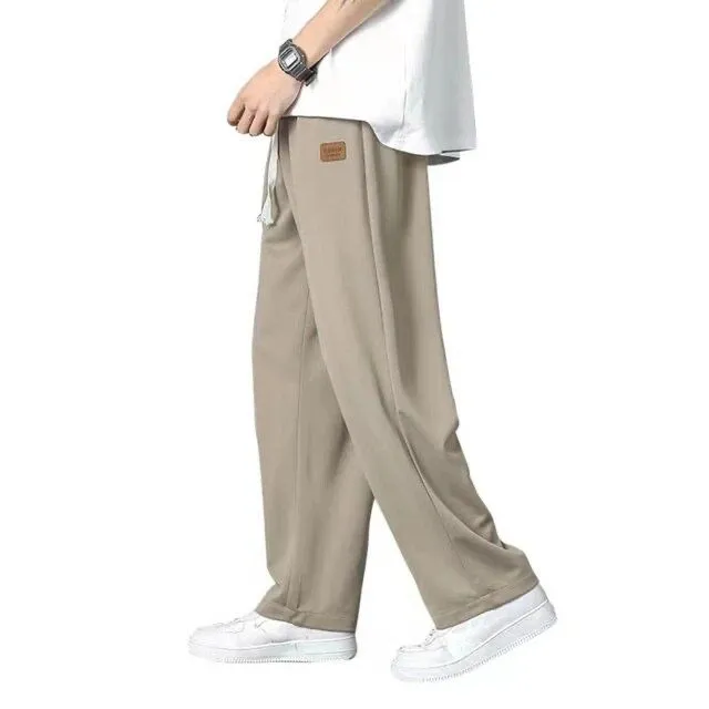 Plain Joggar Pant In Nylon Fabric S5009786