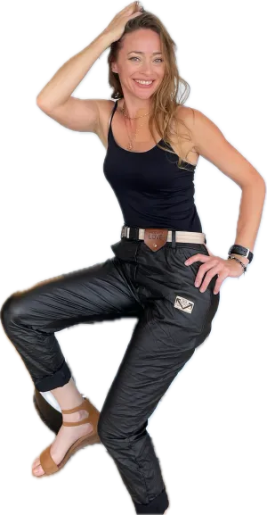 Pleather Stretch Pants