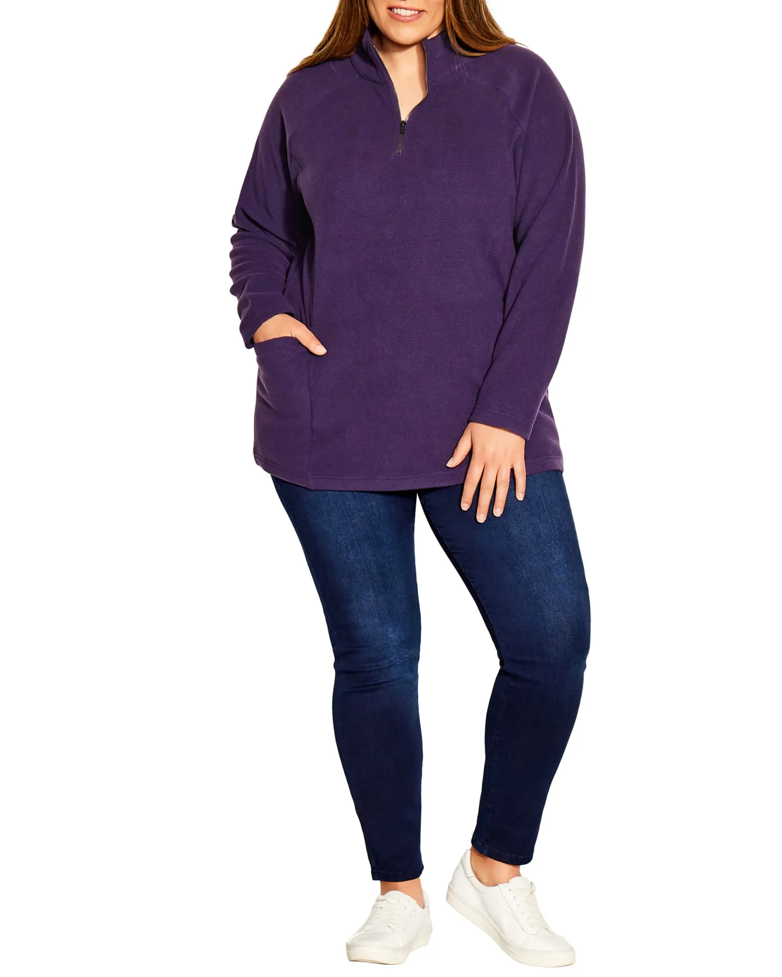 Polar Fleece Tunic | Plum