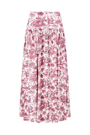 Procida Skirt Bordeaux Toile