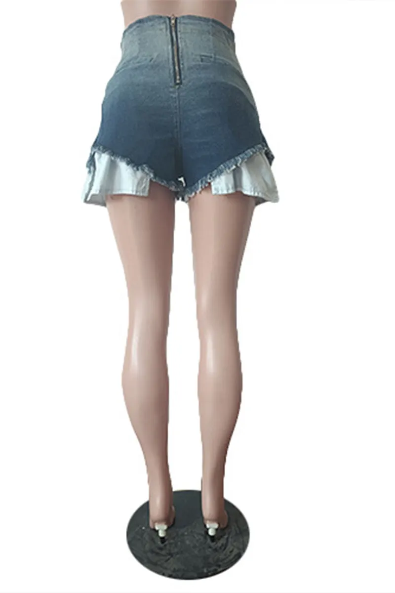 PS3501 Pockets Out Denim Shorts Pant