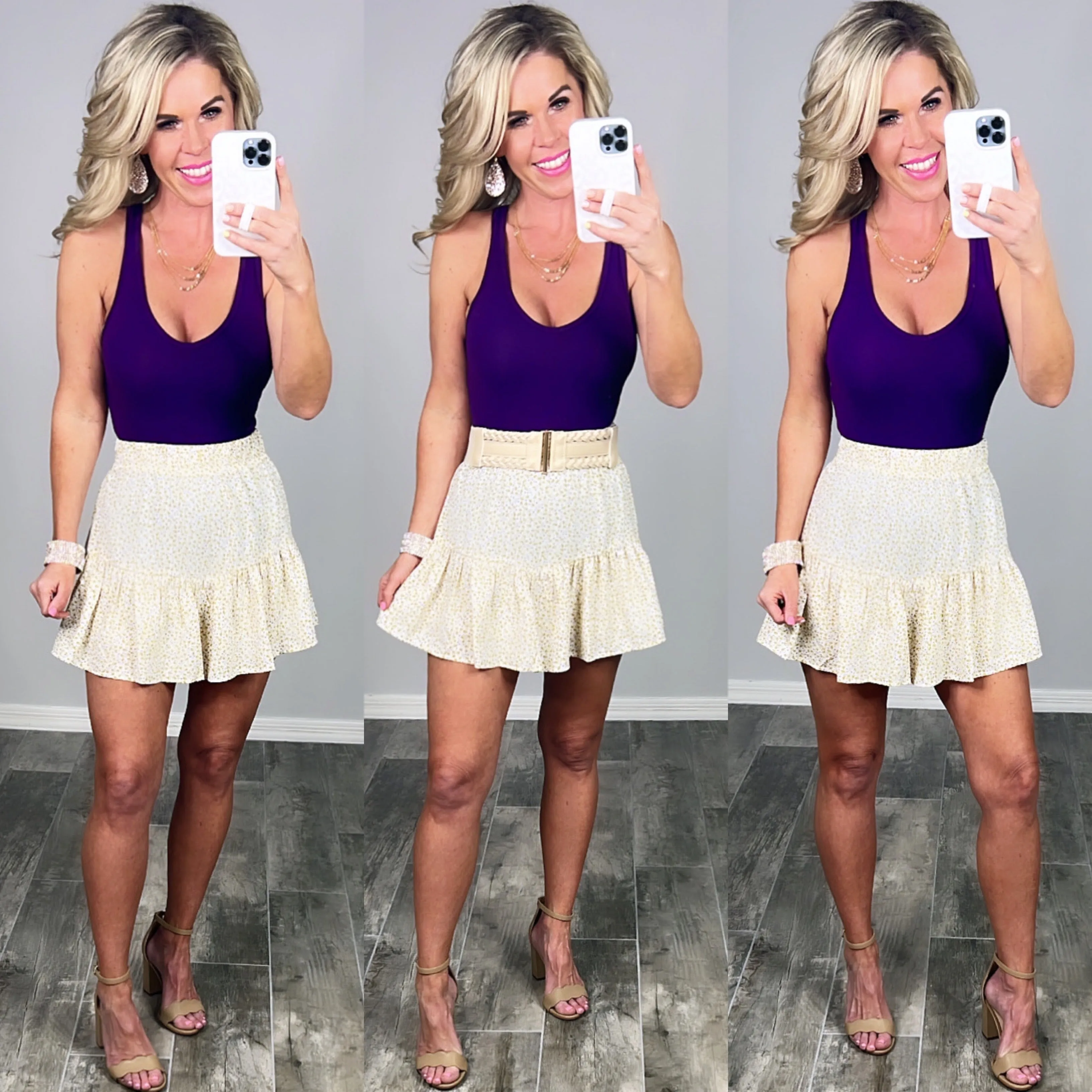 Seems Like Love Ruffled Skort - Ivory