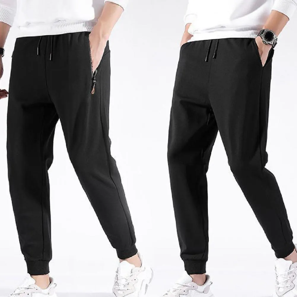 Simple Casual Zipper Sweatpants