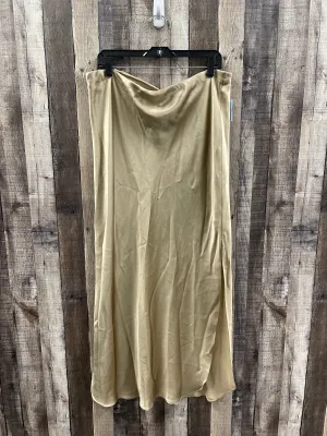 Skirt Maxi By Banana Republic In Gold, Size: Xl