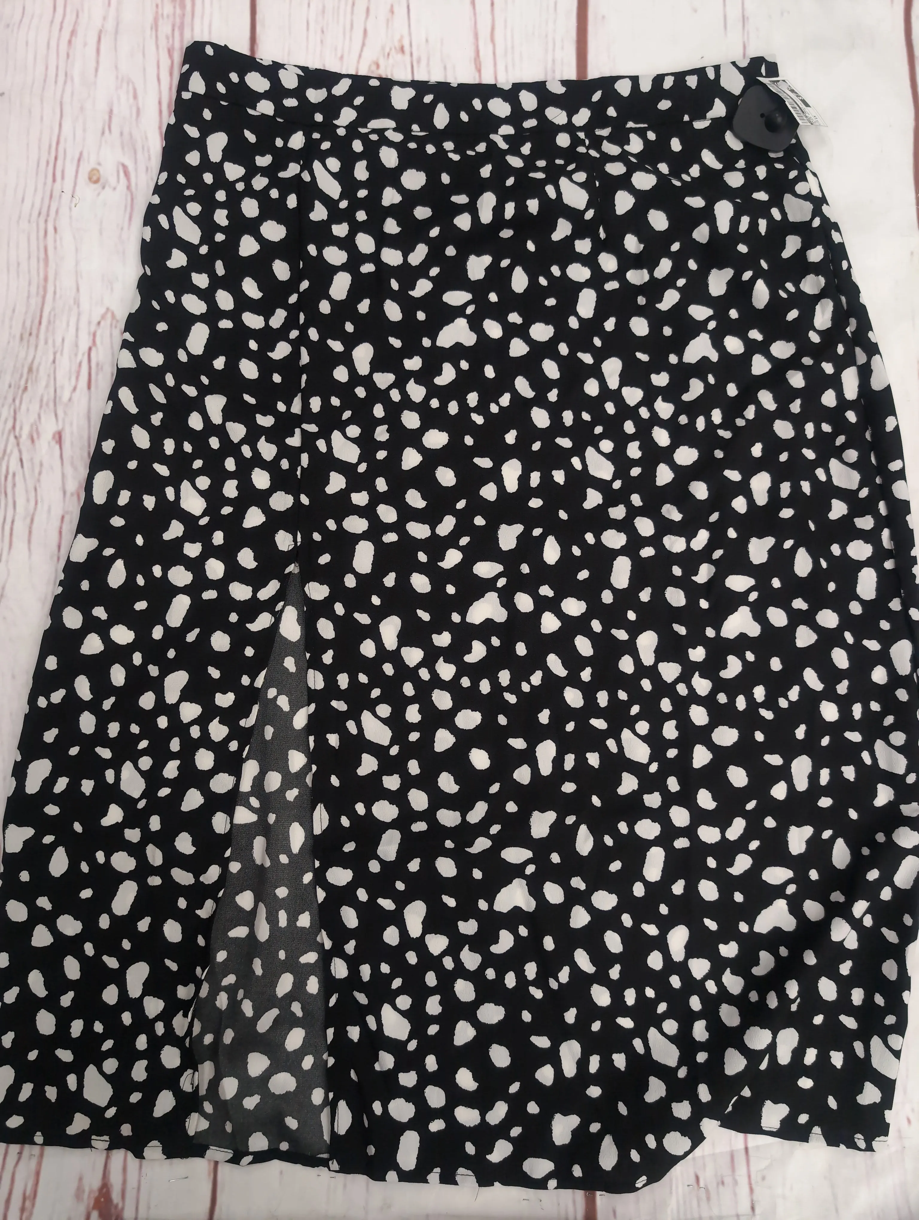 Skirt Maxi By Shein In Black White Polkadot, Size: 1x