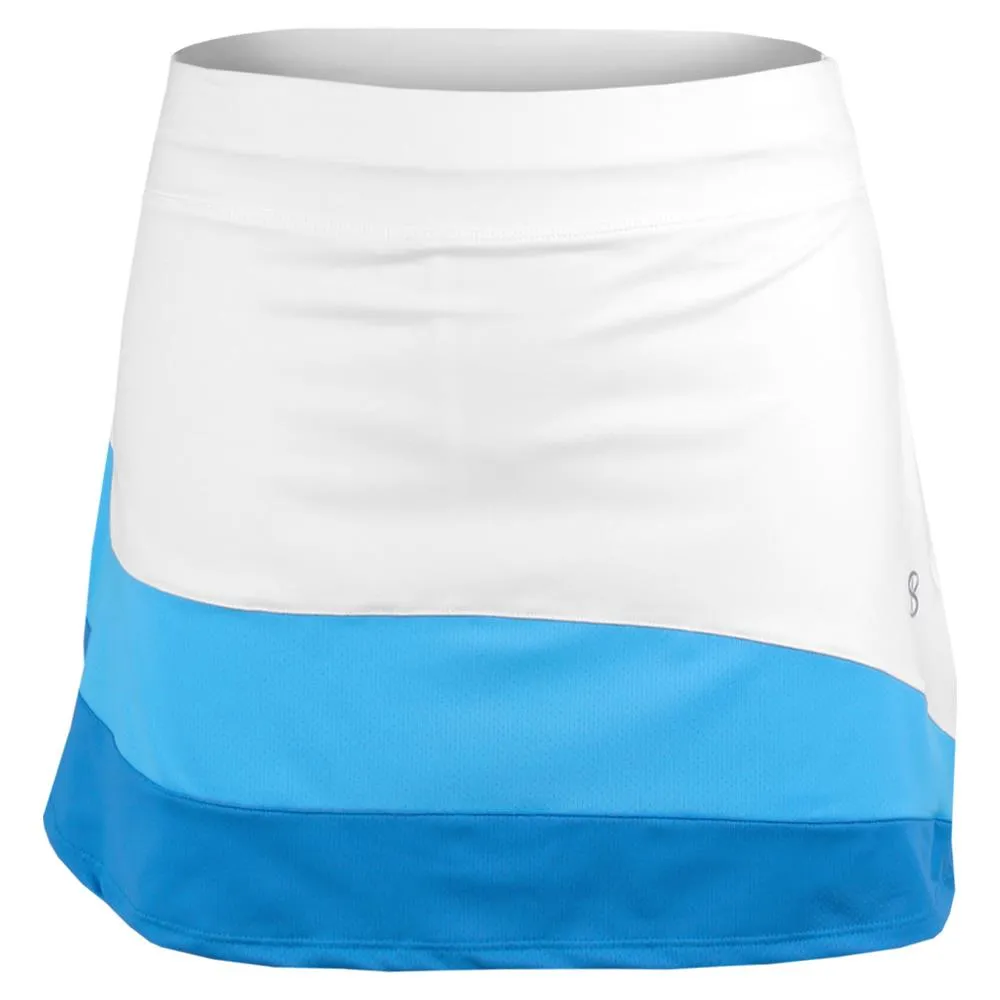 Sofibella Women's New Wave 15" Skort - White/Blue