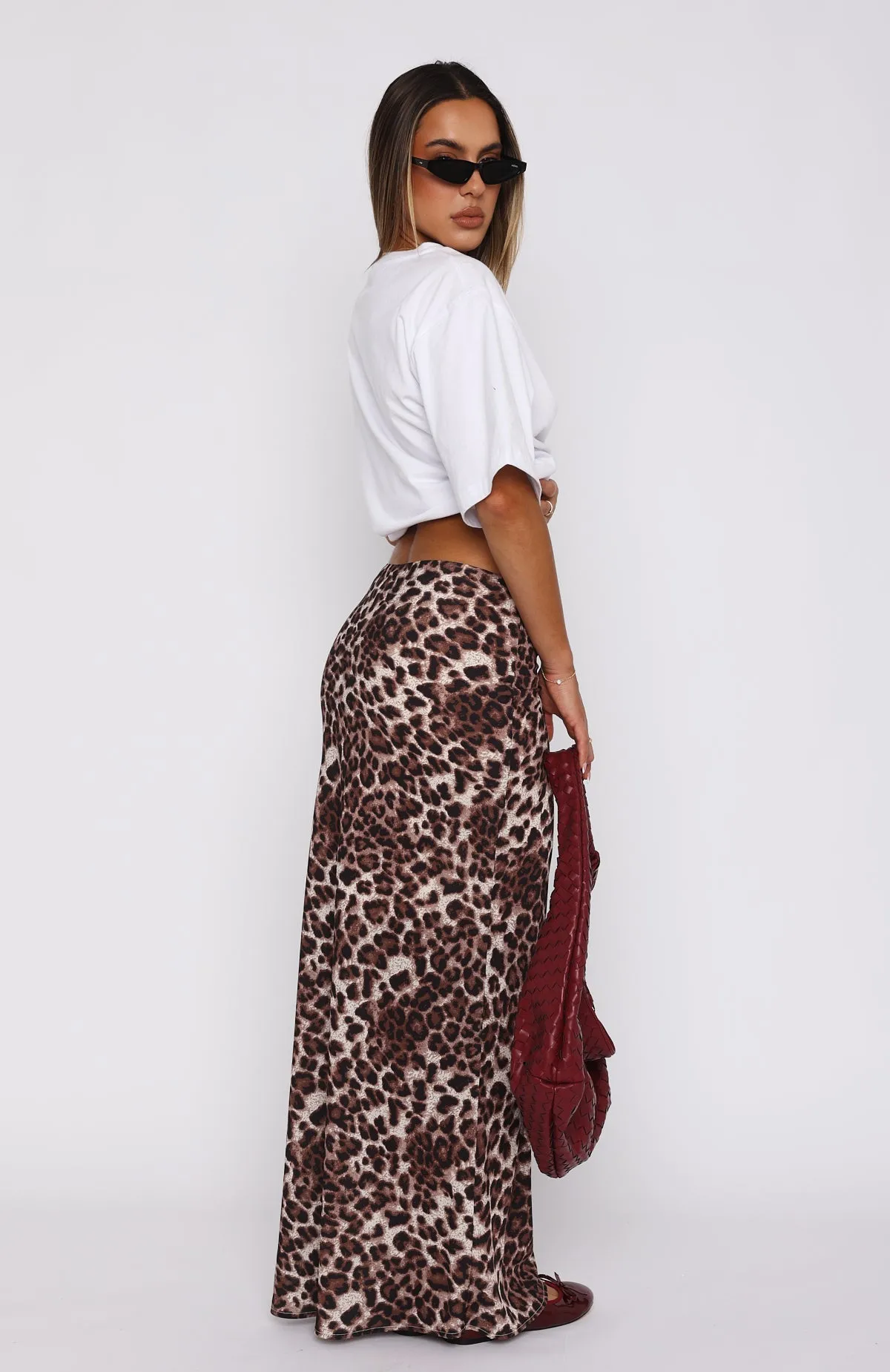 Take It From Here Maxi Skirt Leopard