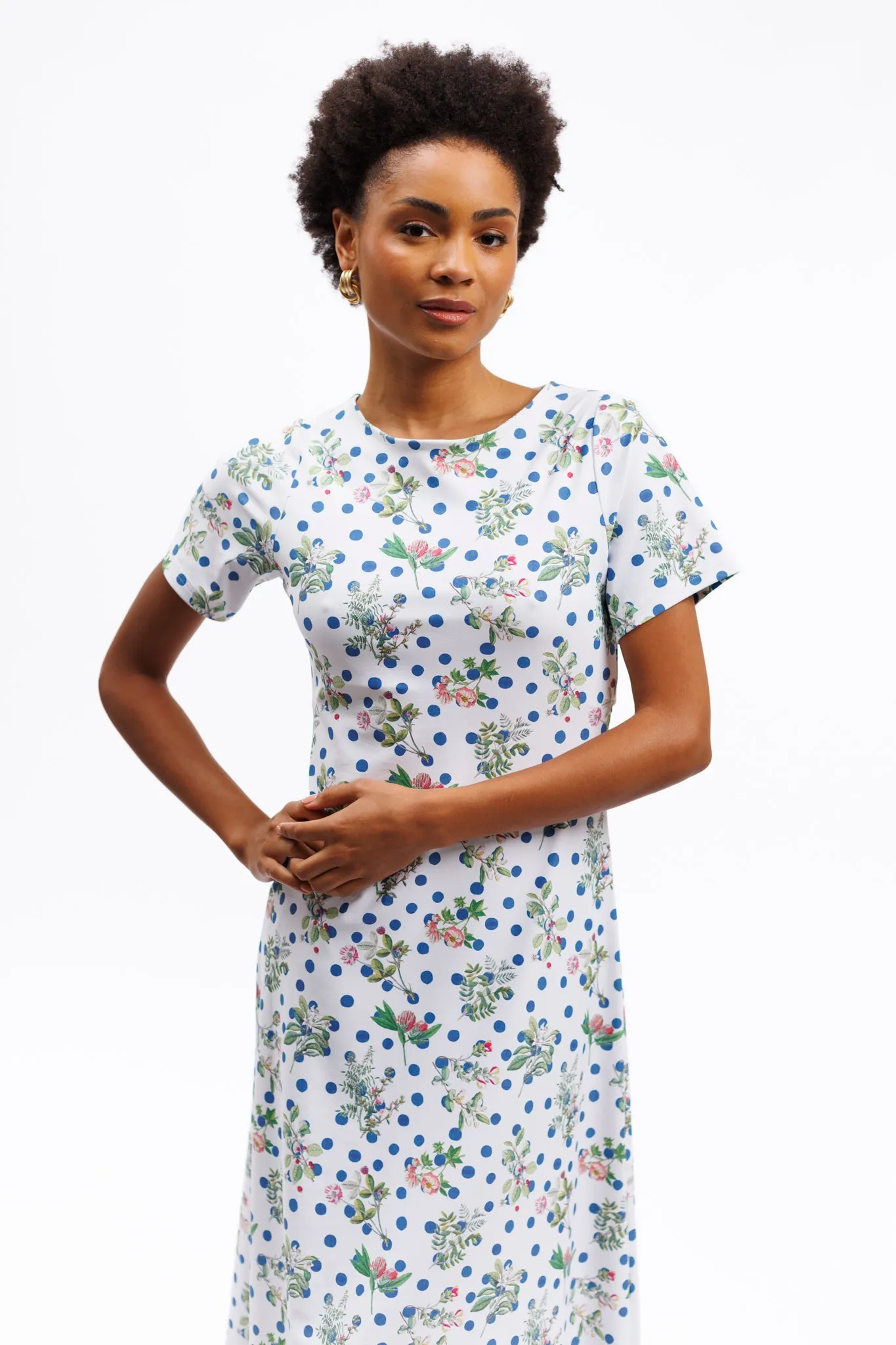 The Celine Dress - Botanist Dot