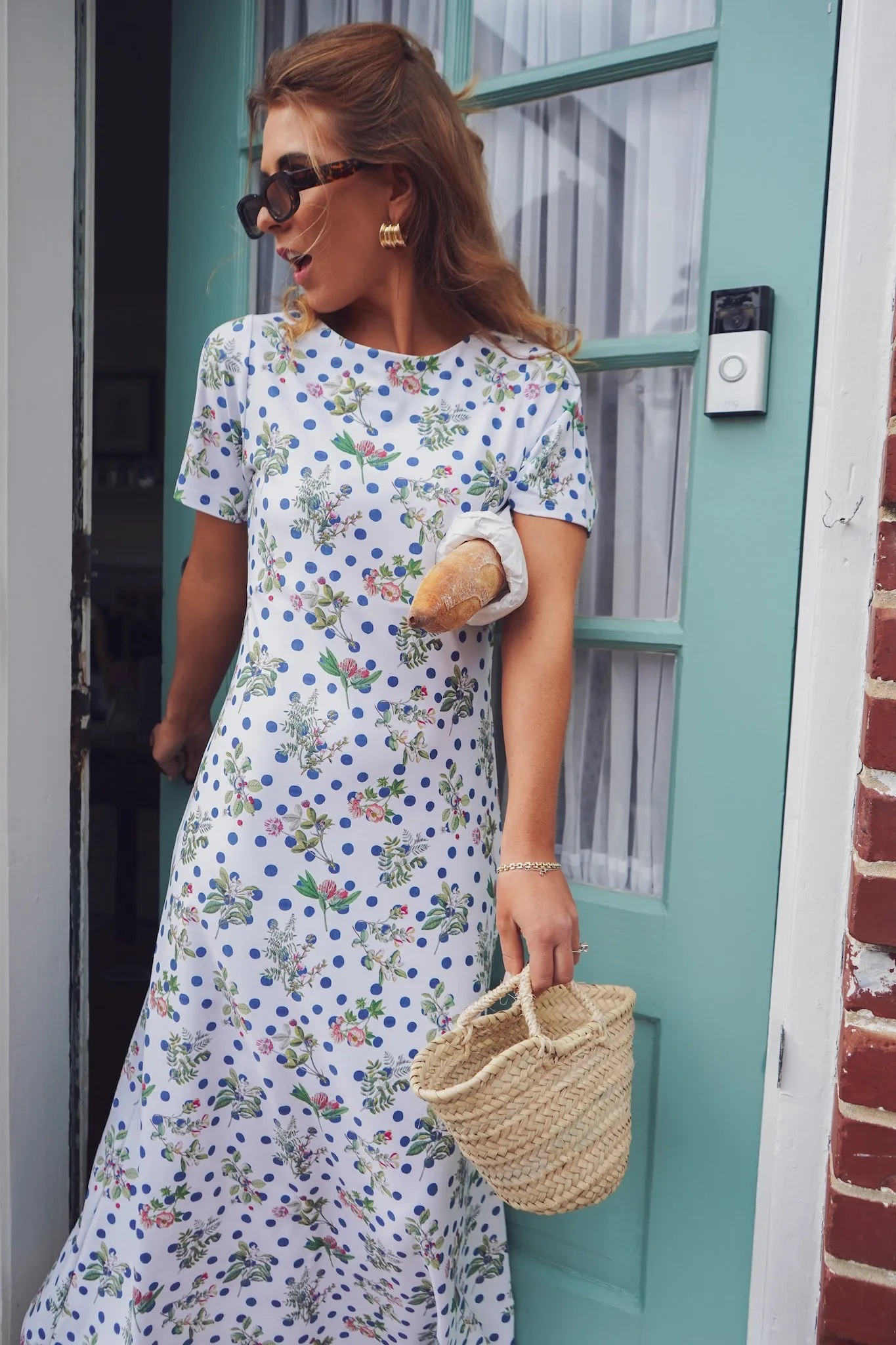 The Celine Dress - Botanist Dot