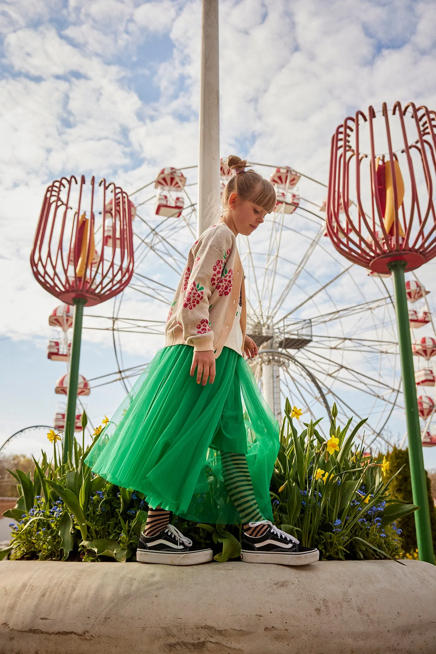 The Heaven Tulle Skirt - Bright Green - KIDS