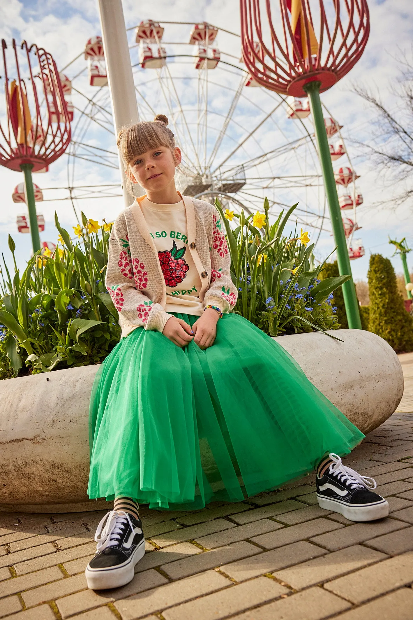 The Heaven Tulle Skirt - Bright Green - KIDS