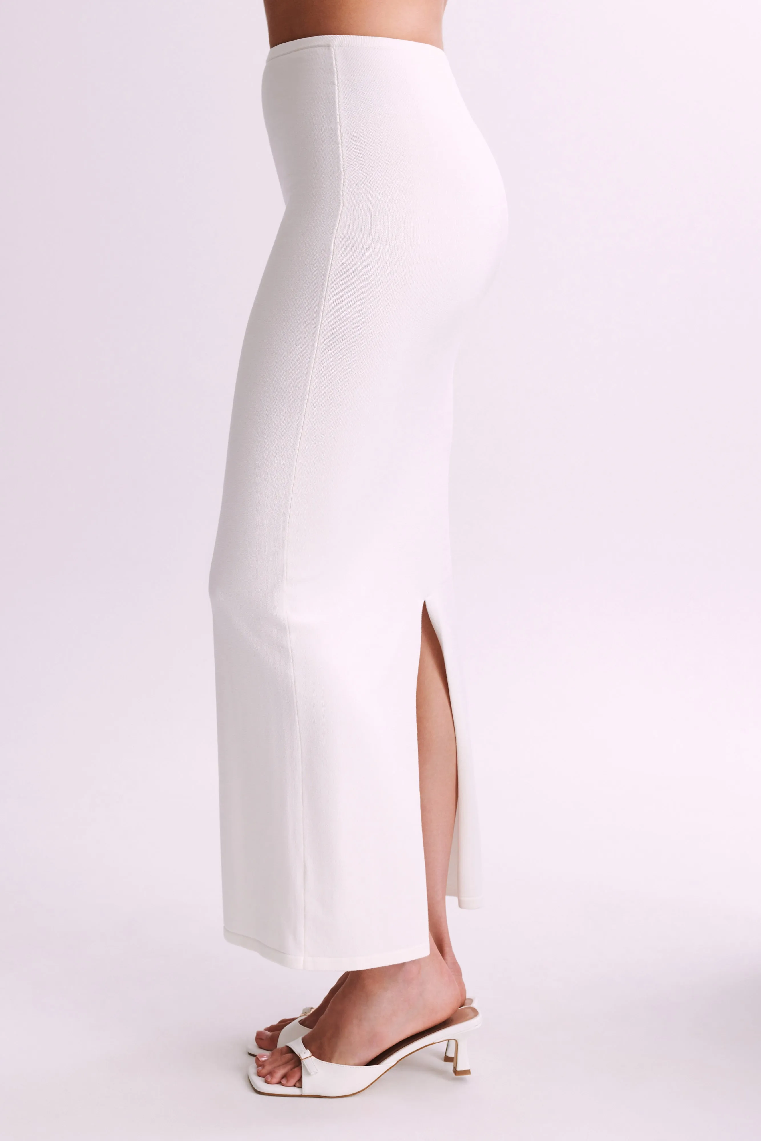 Tristan Knit Maxi Skirt - Ivory