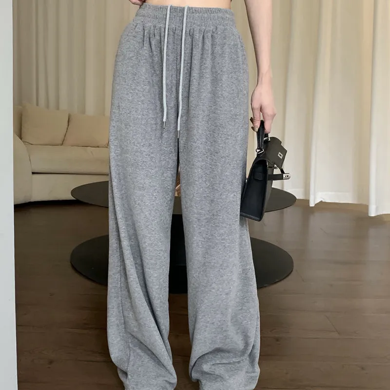 U-Neck Cropped Vest Wide-Leg Knitted Pants Set