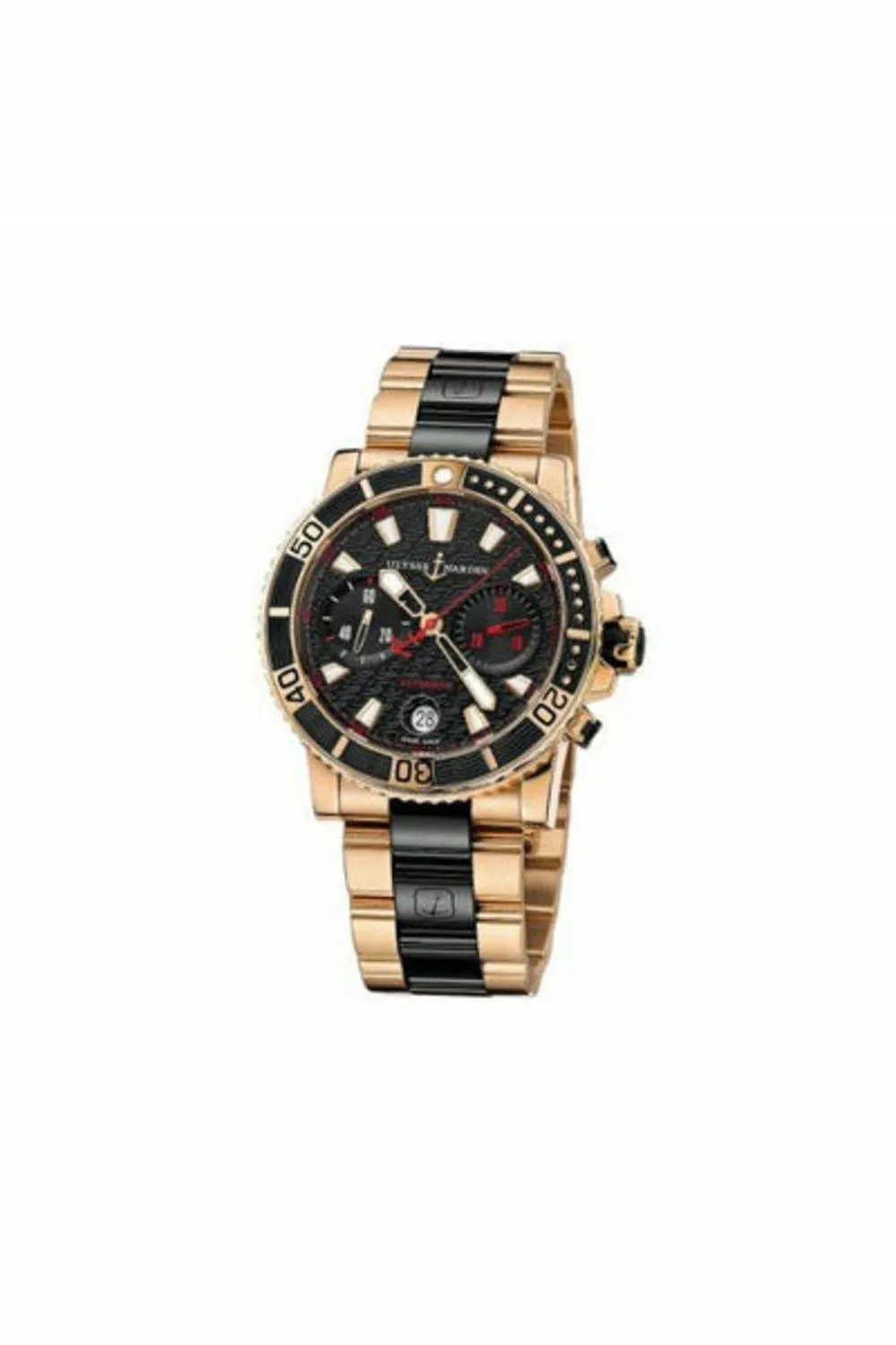 ulysse nardin maxi marine 18kt rose gold 42.7mm men's watch