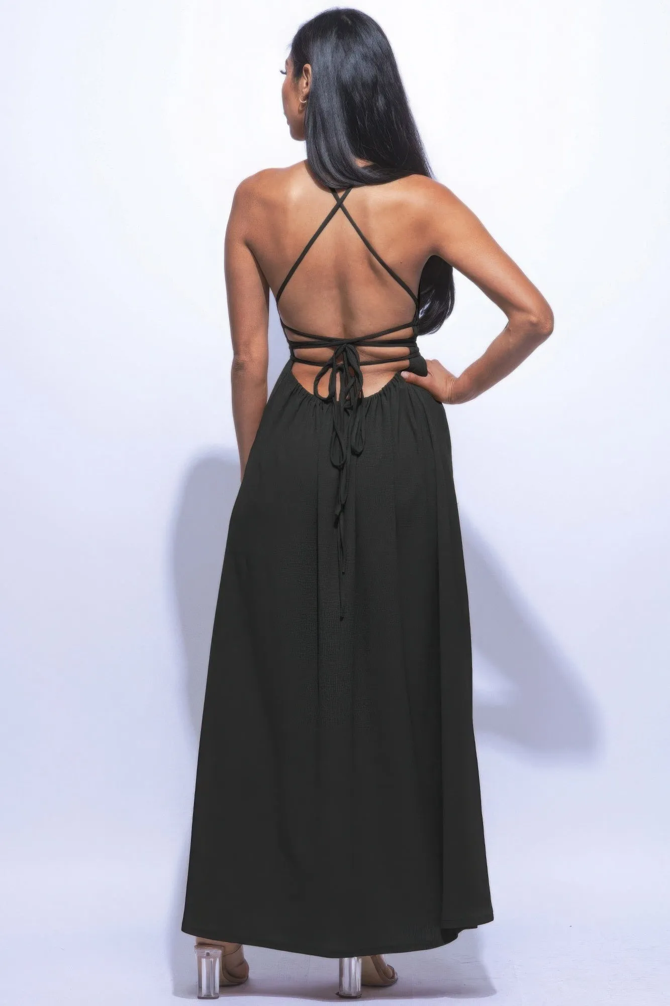 Vera Side Slit Maxi Dress