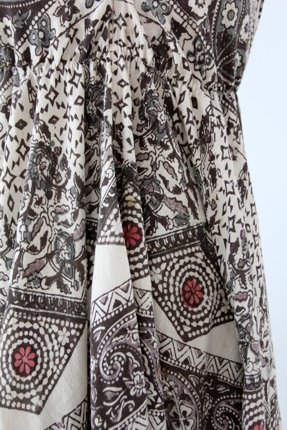 vintage 70s bohemian halter dress