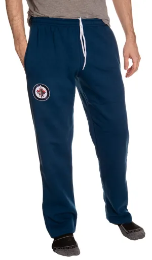 Winnipeg Jets Embroidered Logo Sweatpants for Men