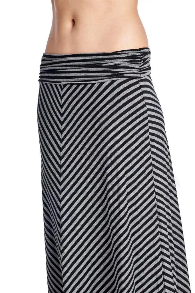 Women's Chevron Stripe Maxi Skirt